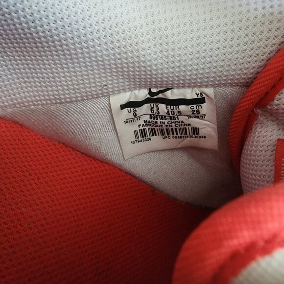 Nike Air Force 1 Low Team Orange White 896185-601 2017 Men's Size 9 - Picture 9 of 13